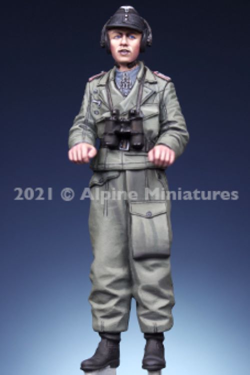 ALPINE MINIATURES 1:35 SET 35290 GERMAN HEER PANZER ACE (1 FIGURE, 2 HEADS)