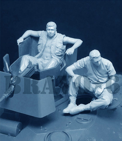 BRAVO *6 35312 VIETNAM WAR US SOLDIERS "LAZY AFTERNOON" PHOTOETCHED (2 FIGURES)