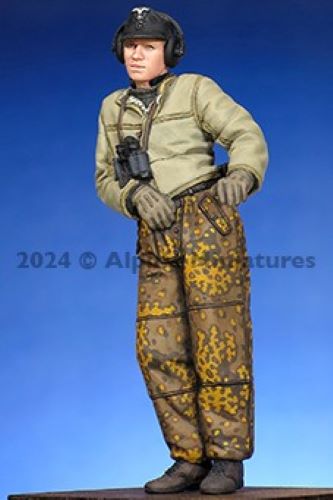 ALPINE MINIATURES 1:35 SET 35315 WWII GERMAN PANZER COMMANDER (1 FIGURE/2HEADS)