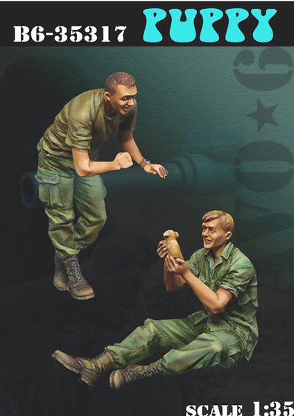 BRAVO *6 35317 VIETNAM WAR U.S. SOLDIERS & "PUPPY" (2 FIGURES) 1:35