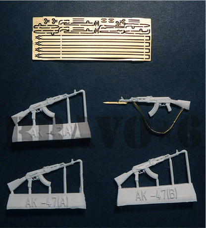 BRAVO *6 35318 VIETNAM WAR AK-47 ASSAULT RIFLES PHOTOETCHED- 4 PIECES