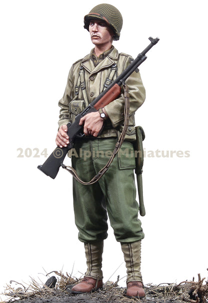 ALPINE MINIATURES 1:35 SET 35321 WWII US BAR GUNNER 2ND ID (1 FIGURE/ 2 HEADS)