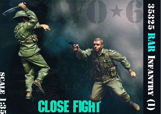 BRAVO *6 35325 VIETNAM WAR RAR INFANTRY (1) CLOSE FIGHT" (2 FIGURES) 1:35