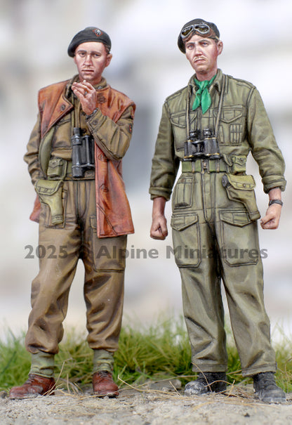 ALPINE MINIATURES 1:35 SET 35329 WWII BRITISH 4/7 ROYAL DRAGOON GUARDS- 2 FIGURE