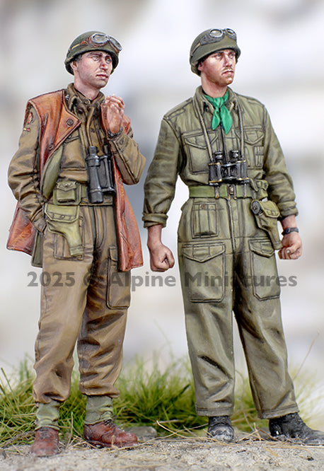 ALPINE MINIATURES 1:35 SET 35329 WWII BRITISH 4/7 ROYAL DRAGOON GUARDS- 2 FIGURE