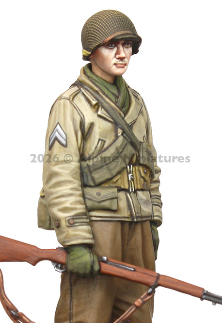 ALPINE MINIATURES 1:35 SET 35333 WWII US INFANTRY CORPORAL (1 FIGURE-2 HEADS)