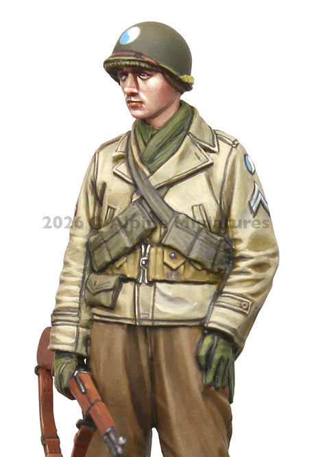 ALPINE MINIATURES 1:35 SET 35333 WWII US INFANTRY CORPORAL (1 FIGURE-2 HEADS)