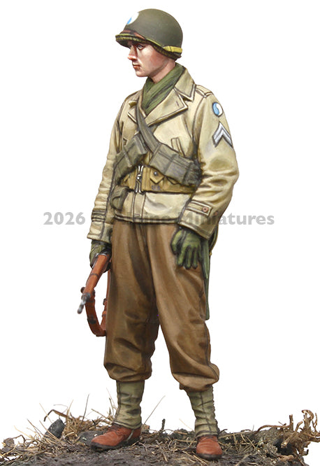 ALPINE MINIATURES 1:35 SET 35333 WWII US INFANTRY CORPORAL (1 FIGURE-2 HEADS)