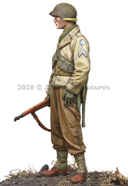 ALPINE MINIATURES 1:35 SET 35333 WWII US INFANTRY CORPORAL (1 FIGURE-2 HEADS)