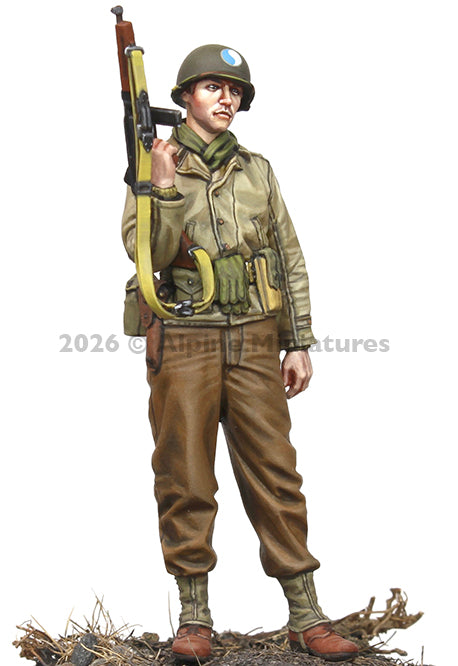 ALPINE MINIATURES 1:35 SET 35334 WWII US INFANTRY OFFICER (1 FIGURE-2 HEADS)