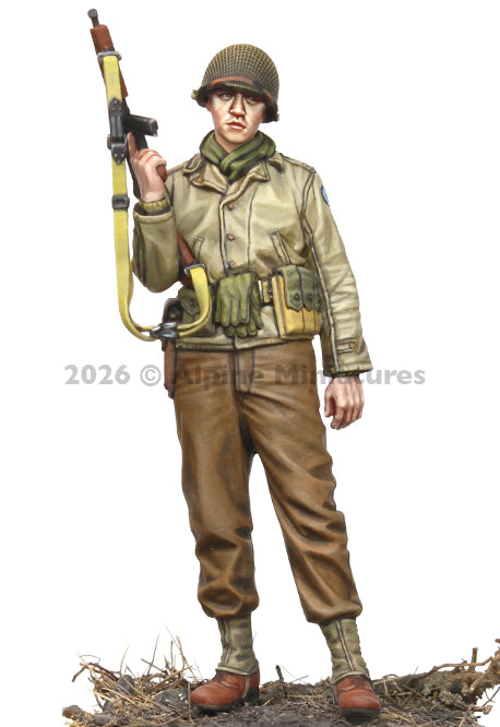 ALPINE MINIATURES 1:35 SET 35334 WWII US INFANTRY OFFICER (1 FIGURE-2 HEADS)