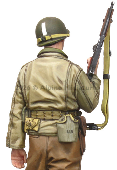 ALPINE MINIATURES 1:35 SET 35334 WWII US INFANTRY OFFICER (1 FIGURE-2 HEADS)
