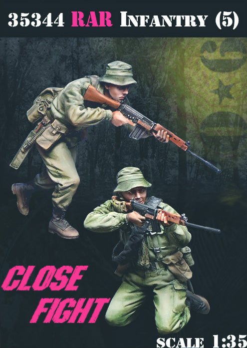 BRAVO *6 35344 VIETNAM WAR RAR INFANTRY (5) CLOSE FIGHT" (2 FIGURES) 1:35