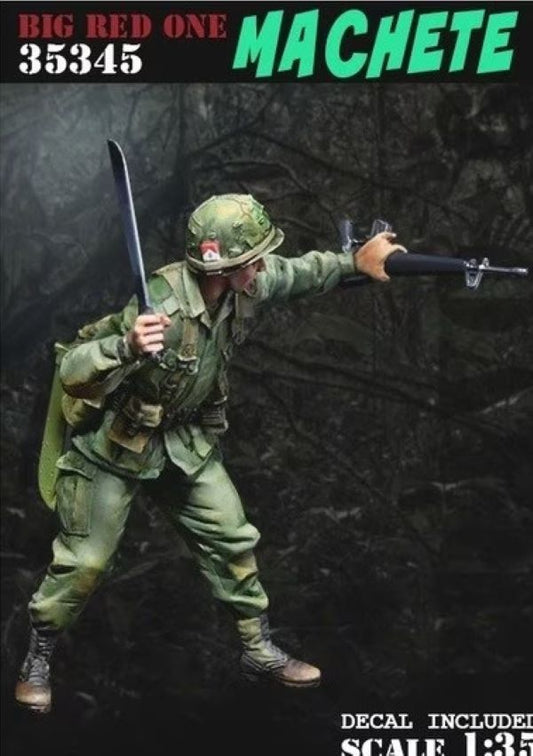 BRAVO *6 35345 VIETNAM WAR U.S. SOLDIER BIG RED ONE MACHETE  1:35