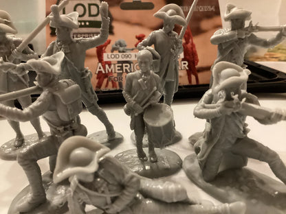 LOD Enterprises Set LOD090 HAITIAN MILITIA PLAYSET-8 FIGURES-GRAY RESIN