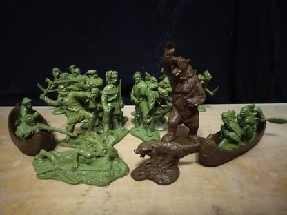 ELASTOWIT & KIT TOY SOLDIERS STORIES OF THE WILD FRONTIER #2 (54 MM) 12 PIECES