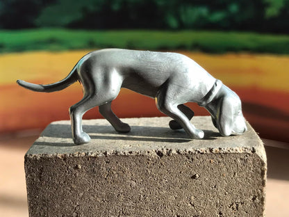 MARX TOYS RECAST 1:30 60 MM FOX HUNTING SET -16 FIGURES- GRAY