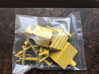 MARX TOYS RECAST 54 MM CABIN & ACCESSORIES FROM JELLYSTONE PLAYSET