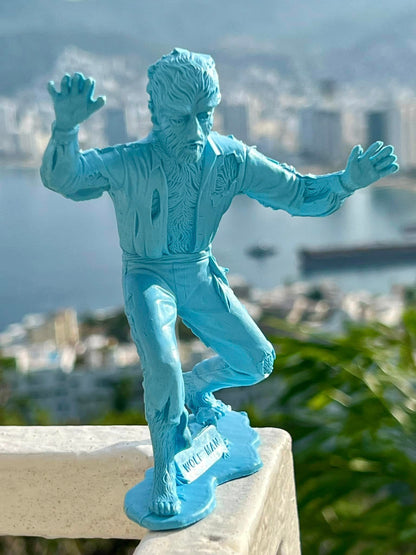 MARX TOYS RECAST 6" CLASSIC HOLLYWOOD MONSTERS- 6 FIGURE SET ( SKY BLUE)