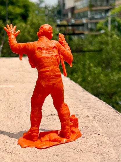 MARX TOYS RECAST 6" CLASSIC HOLLYWOOD MONSTERS- 6 FIGURE SET (ORANGE)