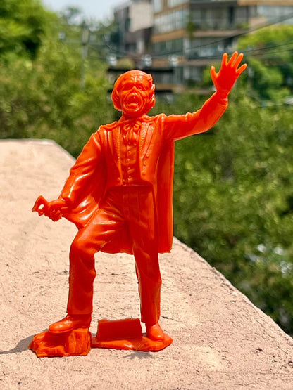 MARX TOYS RECAST 6" CLASSIC HOLLYWOOD MONSTERS- 6 FIGURE SET (ORANGE)