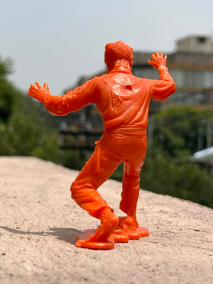 MARX TOYS RECAST 6" CLASSIC HOLLYWOOD MONSTERS- 6 FIGURE SET (ORANGE)