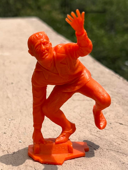 MARX TOYS RECAST 6" CLASSIC HOLLYWOOD MONSTERS- 6 FIGURE SET (ORANGE)