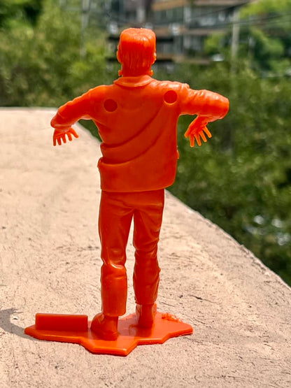 MARX TOYS RECAST 6" CLASSIC HOLLYWOOD MONSTERS- 6 FIGURE SET (ORANGE)