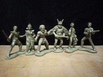 ELASTOWIT NEW ERA RUBBER 54 MM LIMITED SPACE OPERA SET  IV (6 FIGURES)
