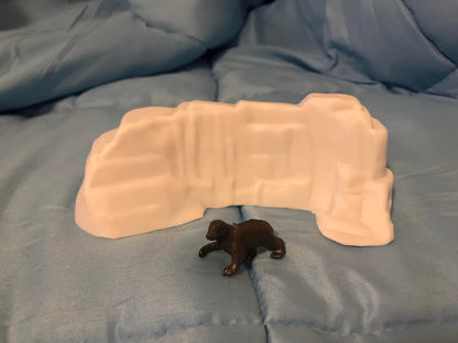 MARX RECAST DIOROMA TERRAIN FORMATIONS SETS- 4 PIECES (NO FIGURES)
