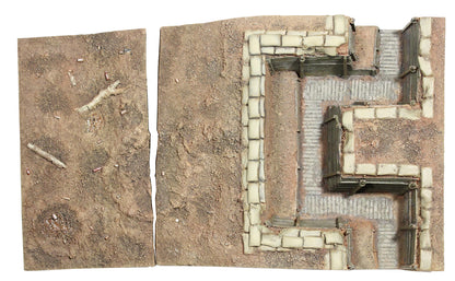 BRITAINS DIORAMA ACCESSORIES 51015 WWI British Trench Section No.2, Infantry Trench