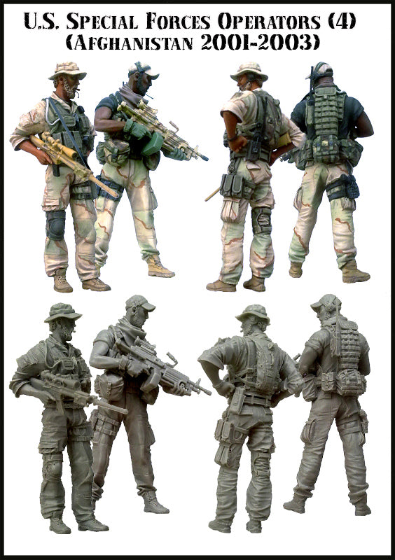 EVOLUTION MINIATURES 1:35 SET EM-35054 U.S. SPECIAL FORCES OPERATORS SET 4