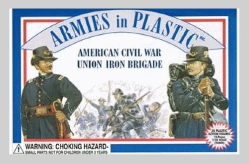 ARMIES IN PLASTIC 5410 AMERICAN CIVIL WAR UNION IRON BRIGADE (16 FIGURES)