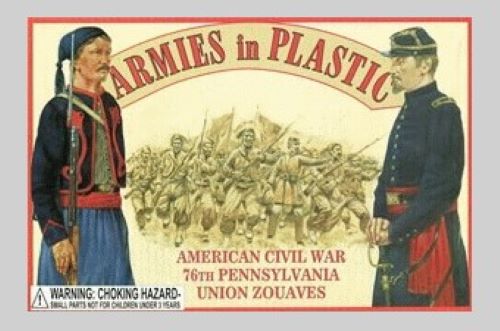 ARMIES IN PLASTIC 5438 AMERICAN CIVIL WAR 76TH PENNSYLVANIA UNION ZOUAVES