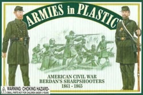 ARMIES IN PLASTIC 5458 AMERICAN CIVIL WAR BERDAN'S SHARPSHOOTERS 1861-1865