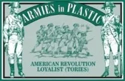 ARMIES IN PLASTIC 5467 AMERICAN REVOLUTION LOYALIST (TORIES) GREEN- 16 FIGURES