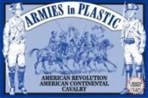 ARMIES IN PLASTIC 5469 AMERICAN REVOLUTION CONTINENTAL CAVALRY-5 MOUNTED FIGURES