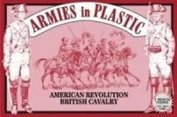 ARMIES IN PLASTIC 5471 AMERICAN REVOLUTION BRITISH CAVALRY-5 MOUNTED FIGURES