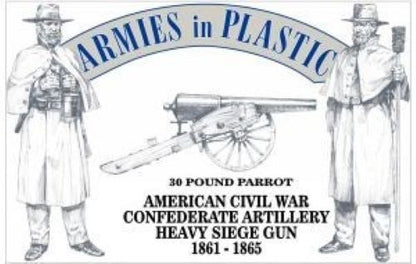 ARMIES IN PLASTIC 5502 AMERICAN CIVIL WAR CONFEDERATE ARTILLERY HEAVY SIEGE GUN