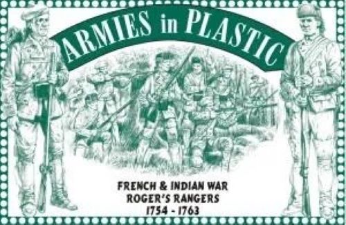 ARMIES IN PLASTIC 5549 FRENCH & INDIAN WAR ROGER'S RANGERS (GREEN)  1754-1763