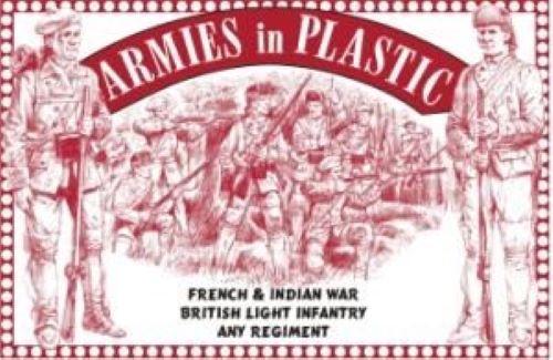 ARMIES IN PLASTIC 5553 FRENCH & INDIAN WAR BRITISH LIGHT INFANTRY (RED) 16 FIGURES