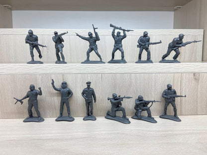 ENGINEER BASEVICH 1:32 SET 47 SIX-DAY WAR 1967 EGYPTIAN ARMY (12 FIGURES)-GRAY