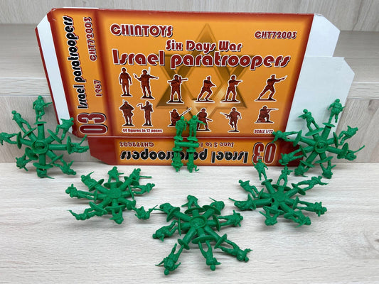 CHINTOYS 1: 72 CHT72003 SIX DAY WAR ISRAEL PARATROOPERS (44 FIGURES/12 POSES)