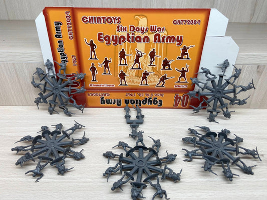 CHINTOYS 1: 72 CHT72004 SIX DAY WAR EGYPTIAN ARMY (47 FIGURES/12 POSES)- GRAY
