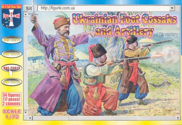 ORION 1:72 17TH CENTURY 0RI72013 UKRAINIAN FOOT COSSAKS & ARTILLERY