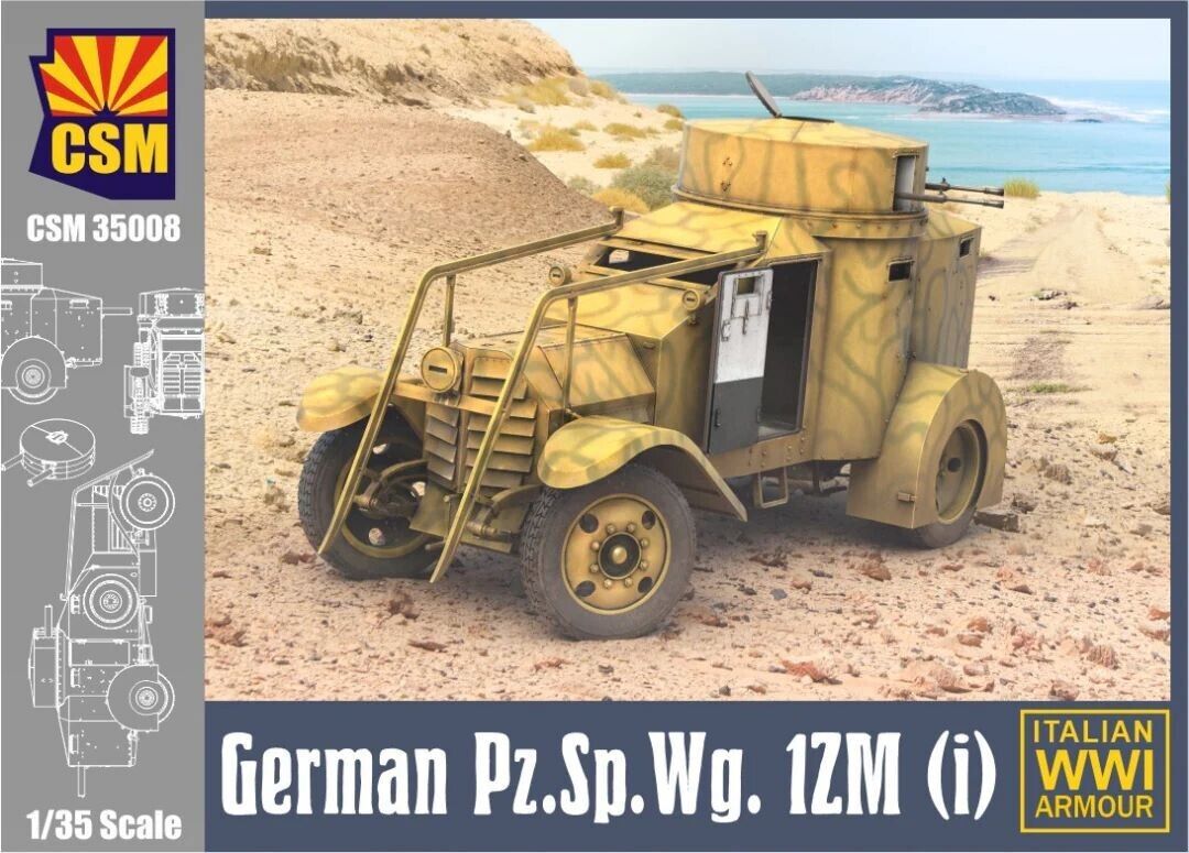 COPPER STATE MODELS CSM 35008 1:35 WWI GERMAN PZ.SP.WG. 1 ZM (i) ITALIAN ARMOUR