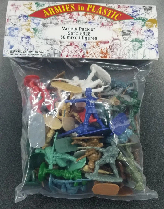 ARMIES IN PLASTIC 5928 VARIETY PACK #1  50 MIXED FIGURES