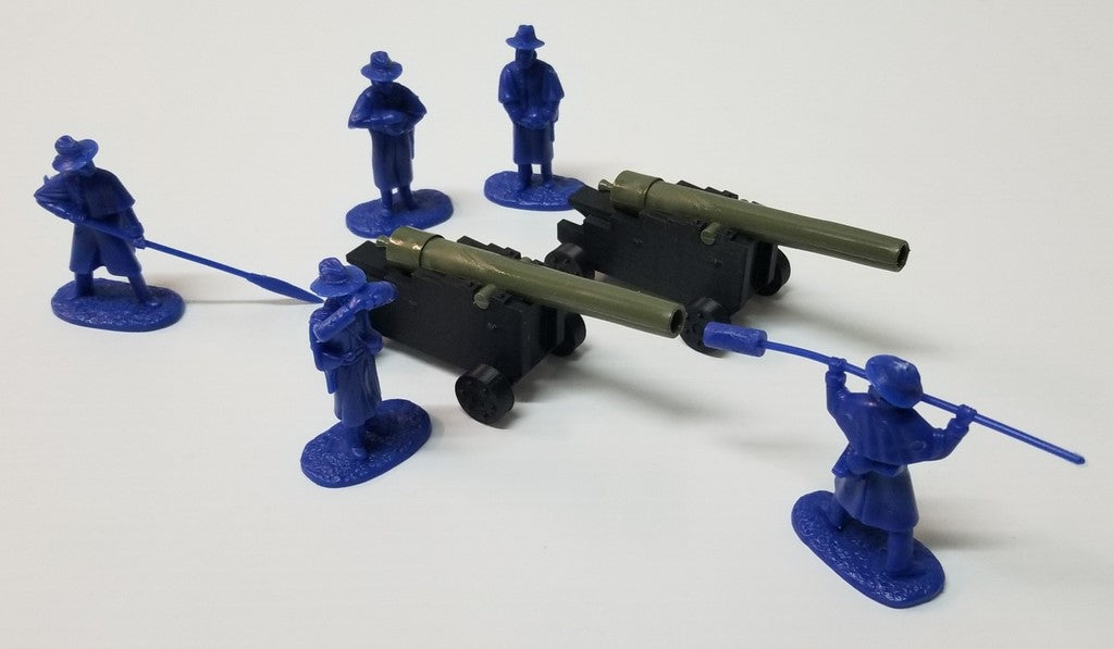 ARMIES IN PLASTIC 5945 AMERICAN CIVIL WAR "FORTRESS ARTILLERY" W/ UNION CREW