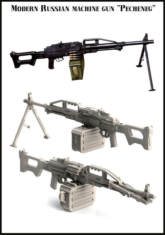 EVOLUTION MINIATURES 1:35 EMA-35005 DIOROMA ACCESSORY MODERN RUSSIAN MG PECHENEG