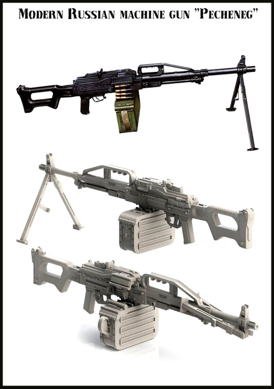 EVOLUTION MINIATURES 1:35 EMA-35005 DIOROMA ACCESSORY MODERN RUSSIAN MG PECHENEG